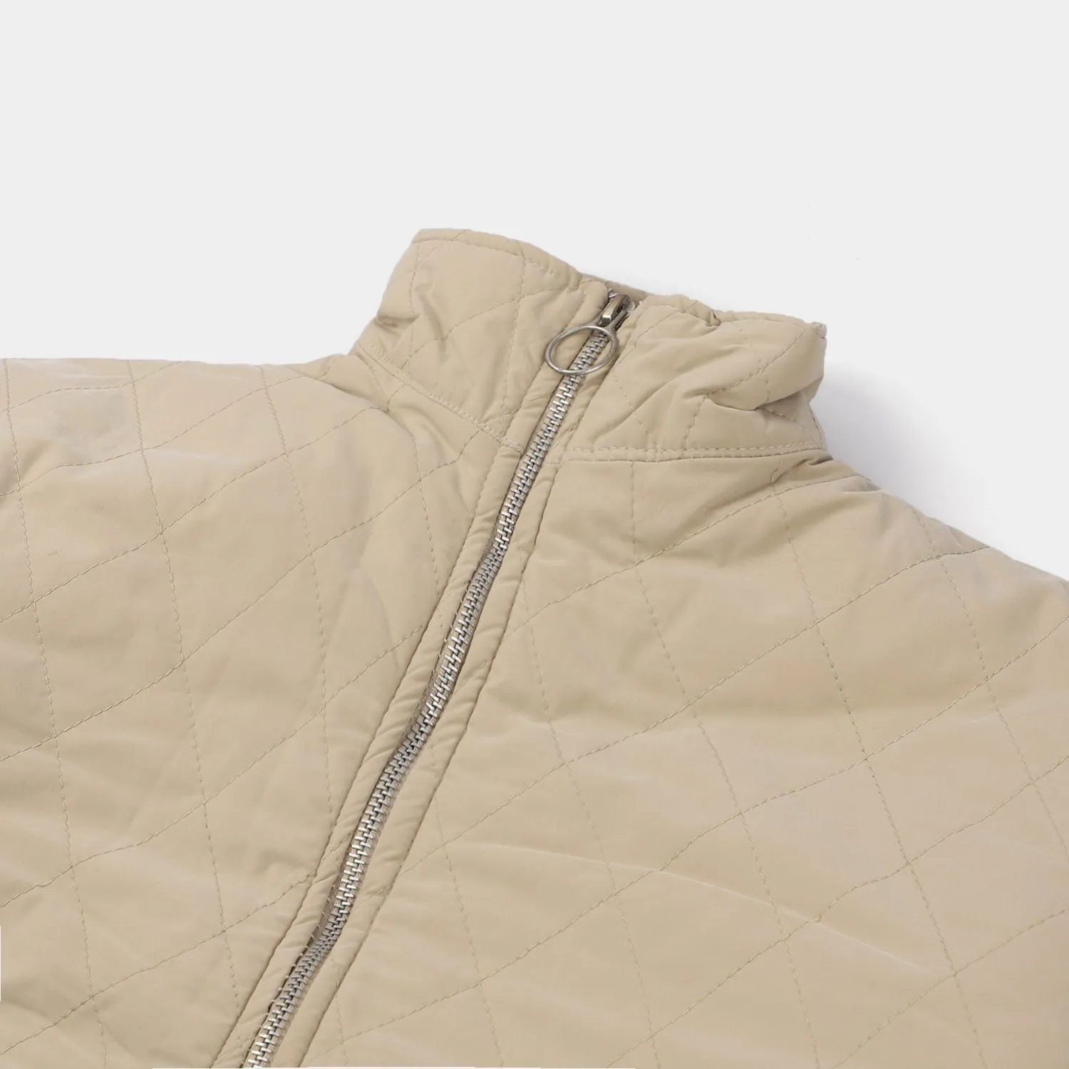 Boys Jacket Quilted W23-BEIGE