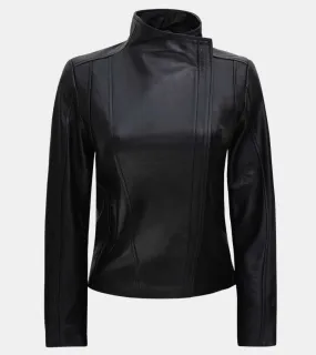 Bridget Women's Black Leather Jacket