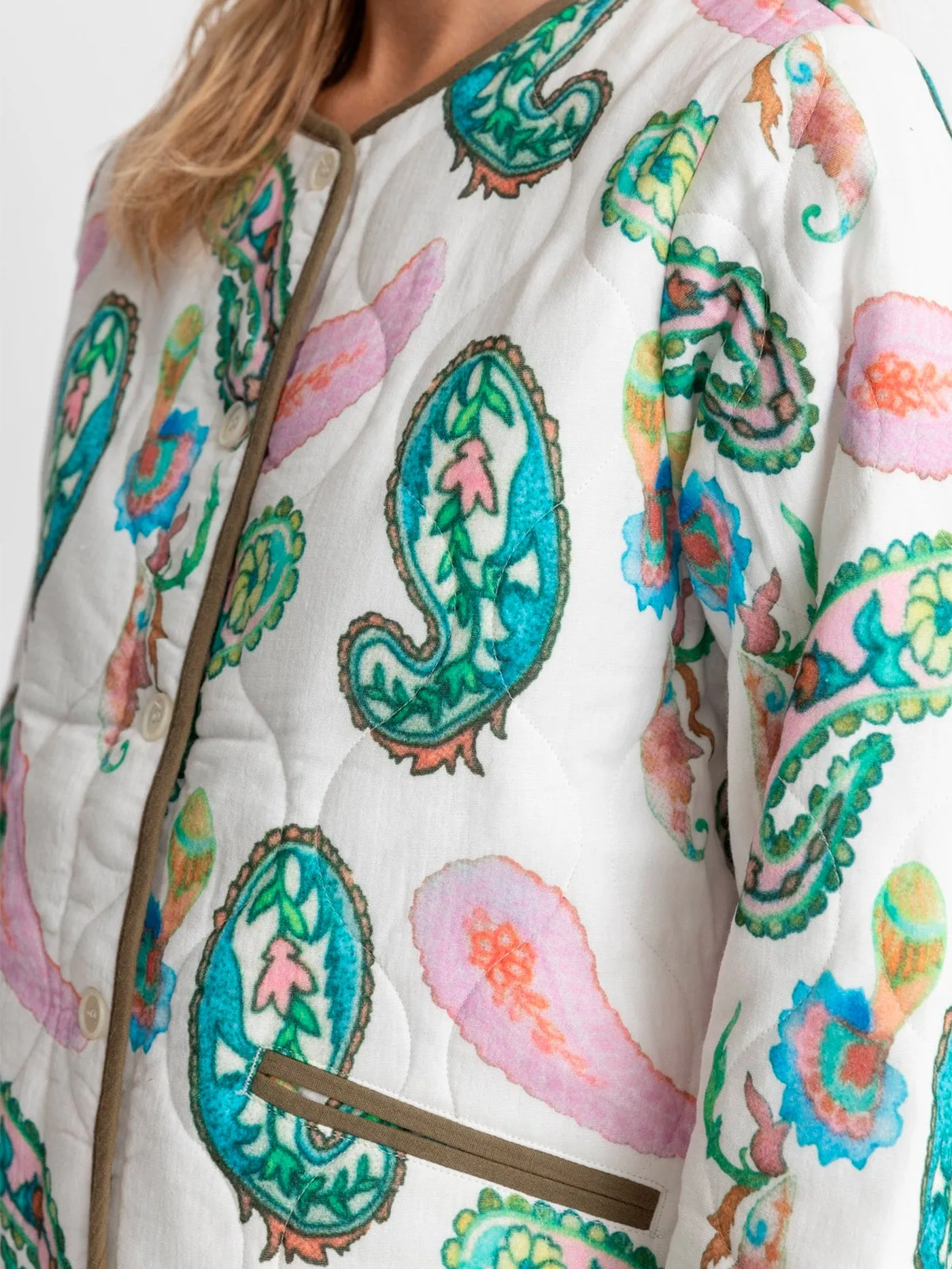 Brooklyn Paisley Quilted Jacket