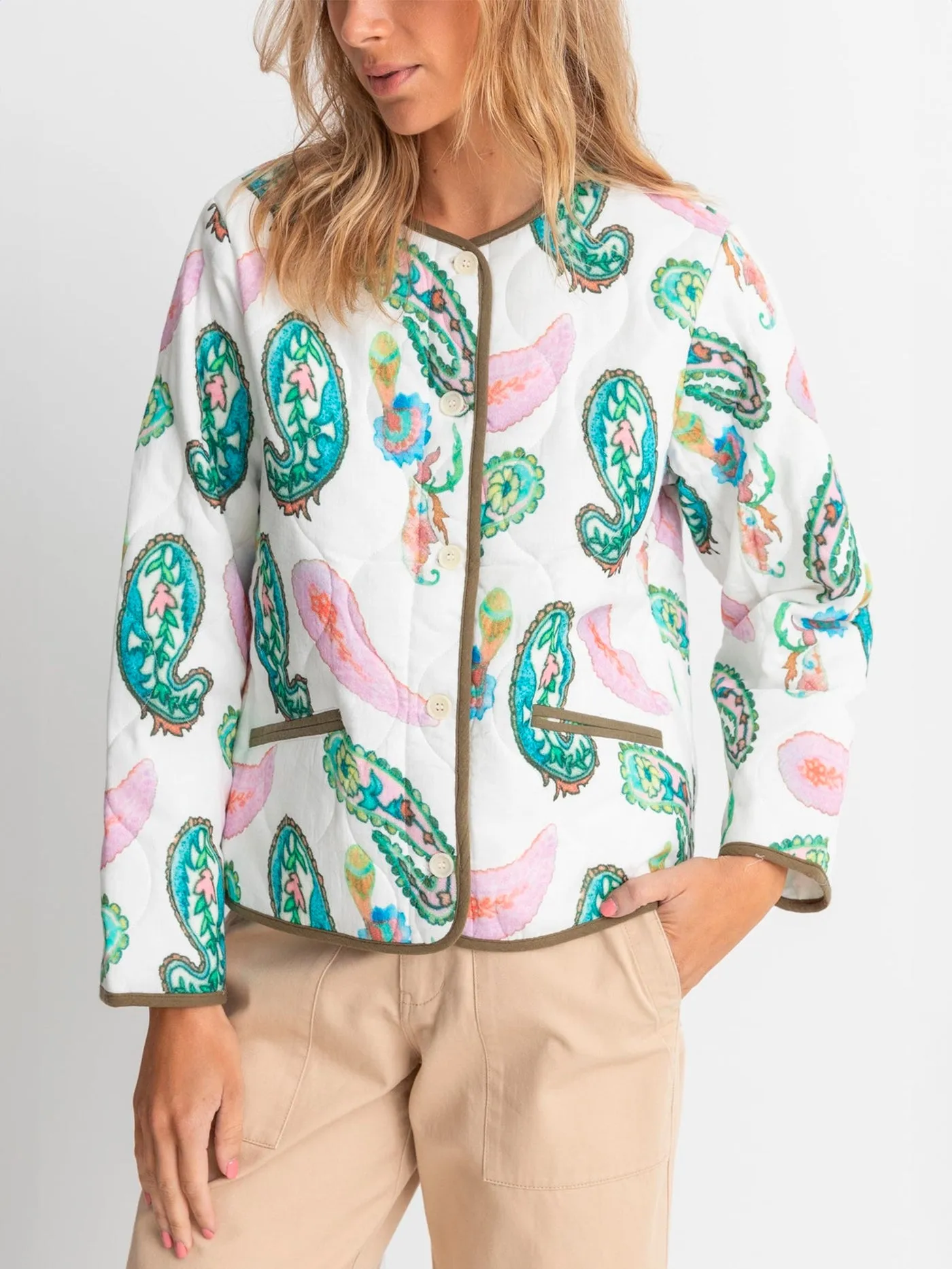 Brooklyn Paisley Quilted Jacket