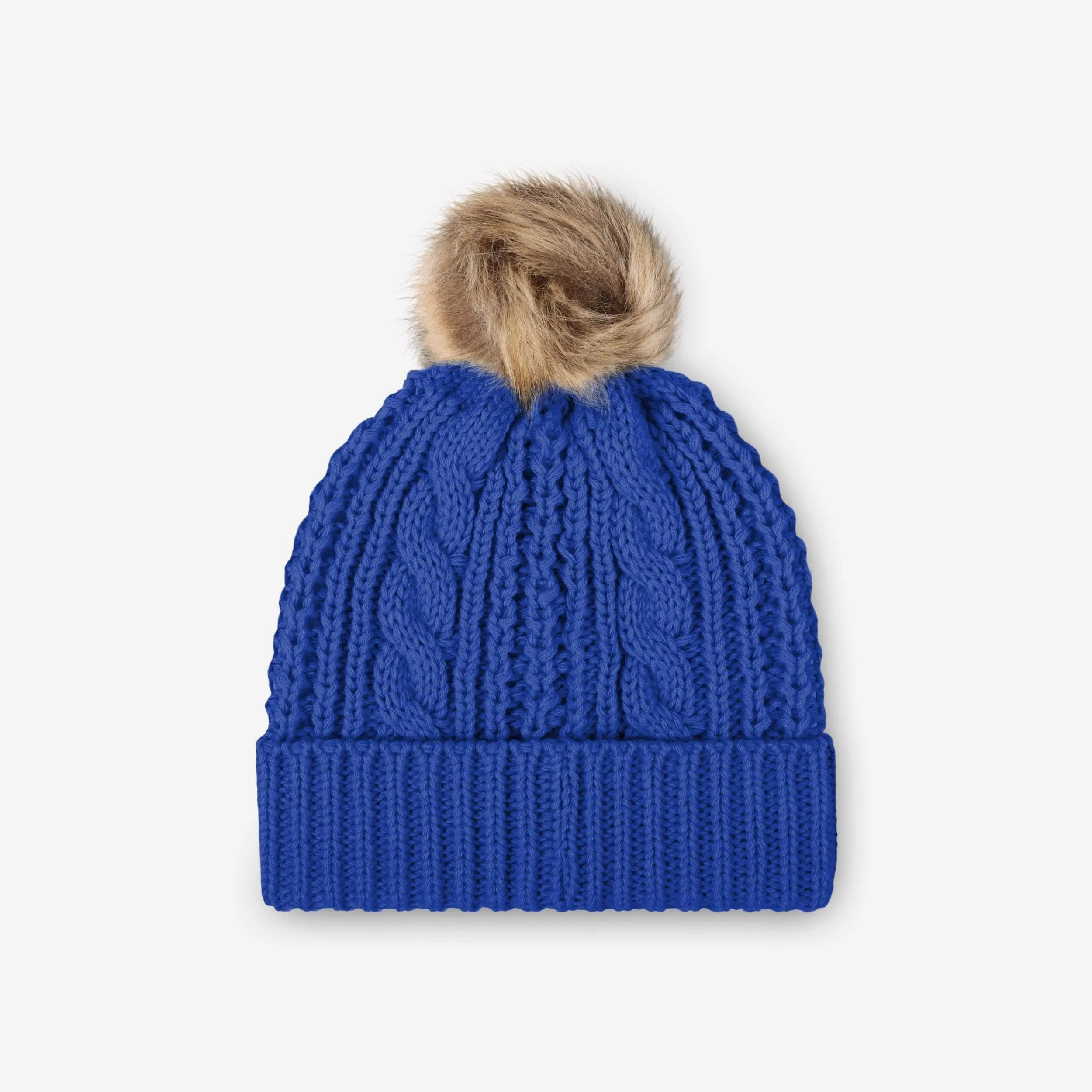 Buffalo Bills Womens Faux Fur Pom Beanie