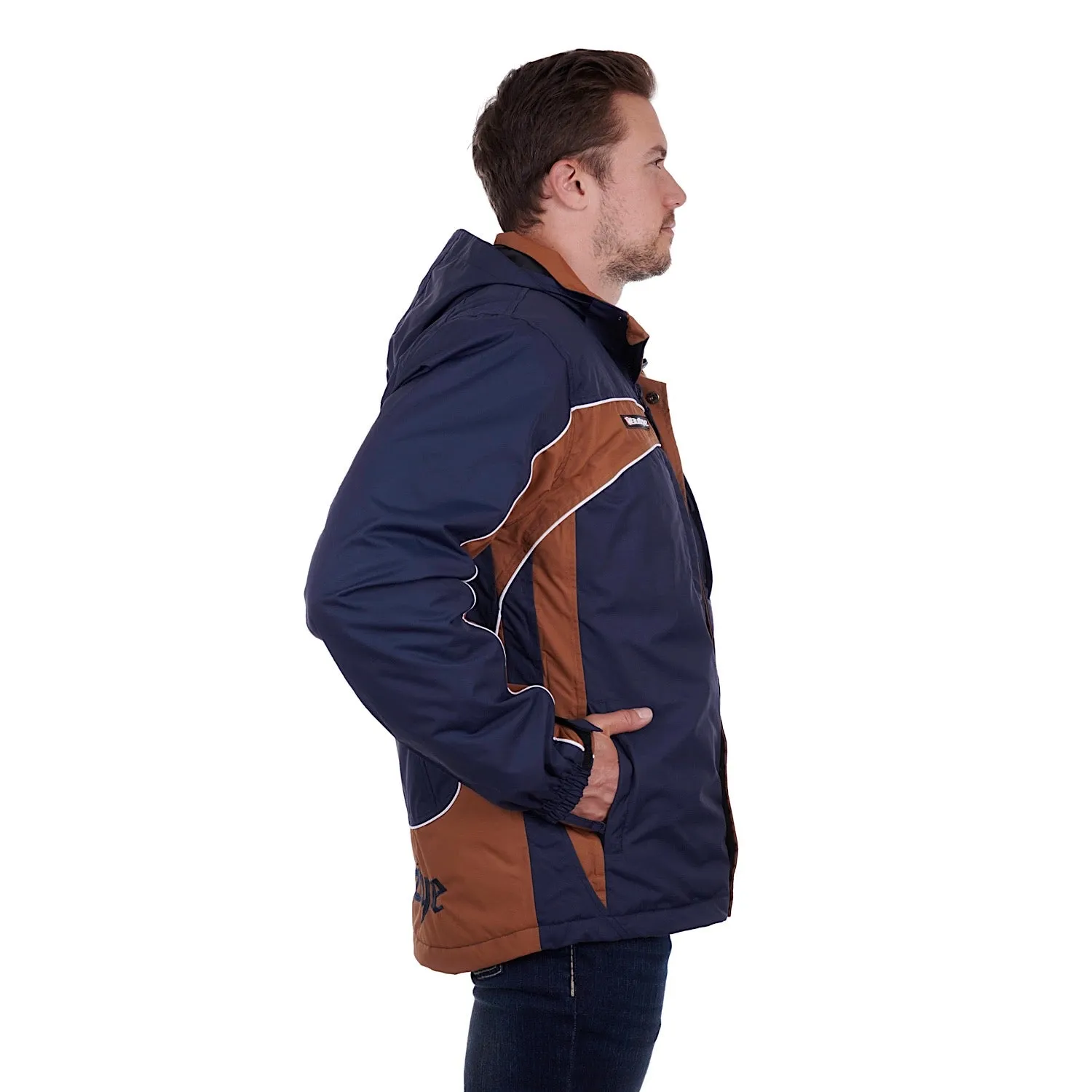 Bullzye Mens Bazooka Jacket Navy/Tan