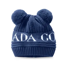 Canada Goose Baby Double Pom Hat Blue