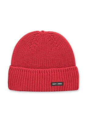 CANOT - Soft Wool Beanie in Purl Knit (MAROON)