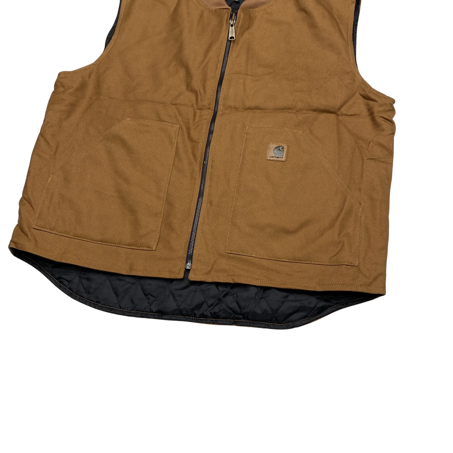 Carhartt Tan Reworked Quilted Gilet