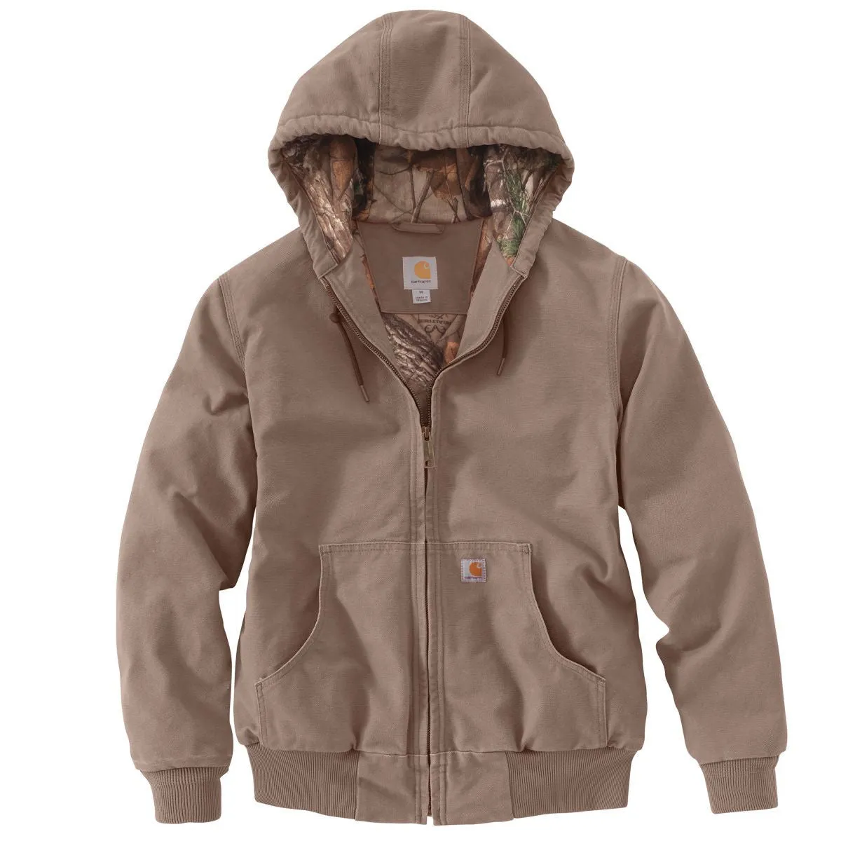 Carhartt Women's Taupe Grey Sandstone Active Jacket Camo Lined