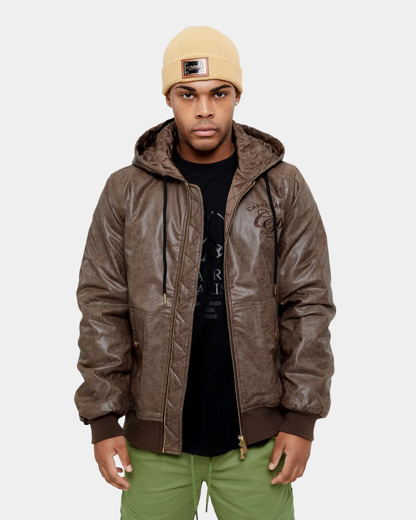 Carré Revolutionnaires PU Jacket Dark Brown