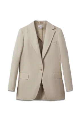 Cassie Linen Single Breasted Suit Blazer