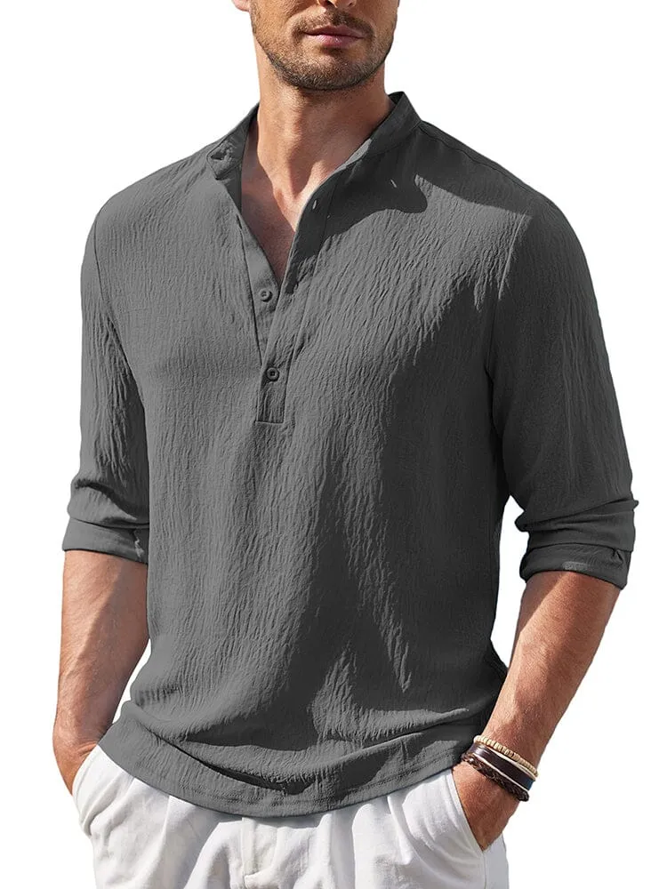 Casual Lightweight Henley Shirt (US Only)