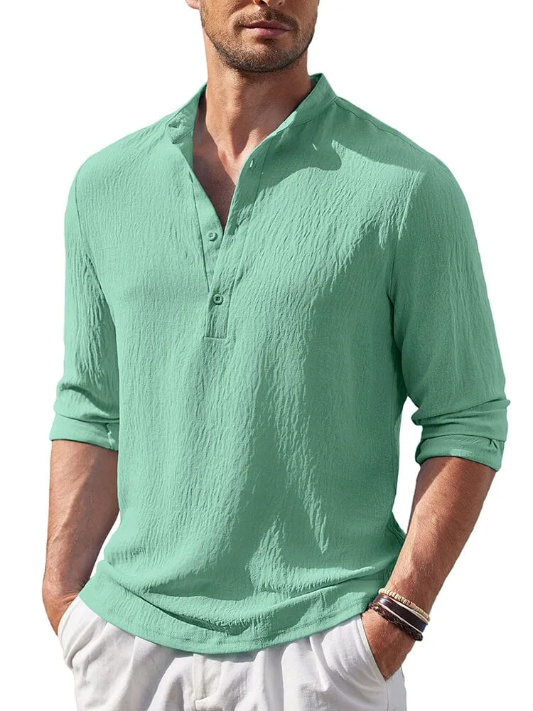 Casual Lightweight Henley Shirt (US Only)