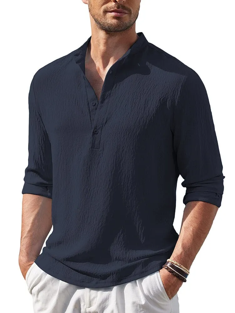 Casual Lightweight Henley Shirt (US Only)