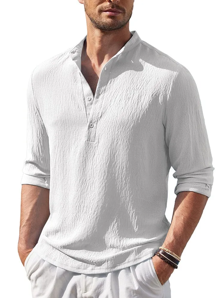 Casual Lightweight Henley Shirt (US Only)