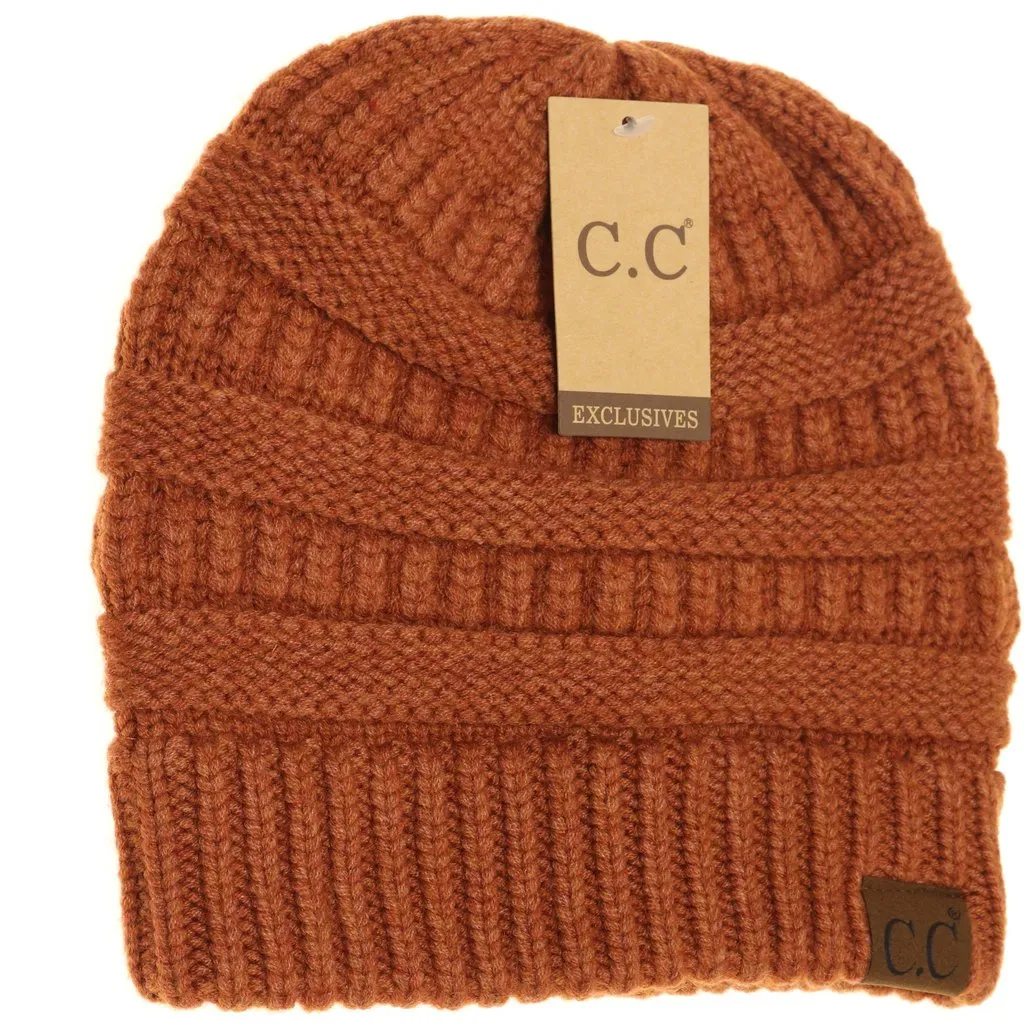 CC Beanie Mixed Soft Yarn Winter Beanie