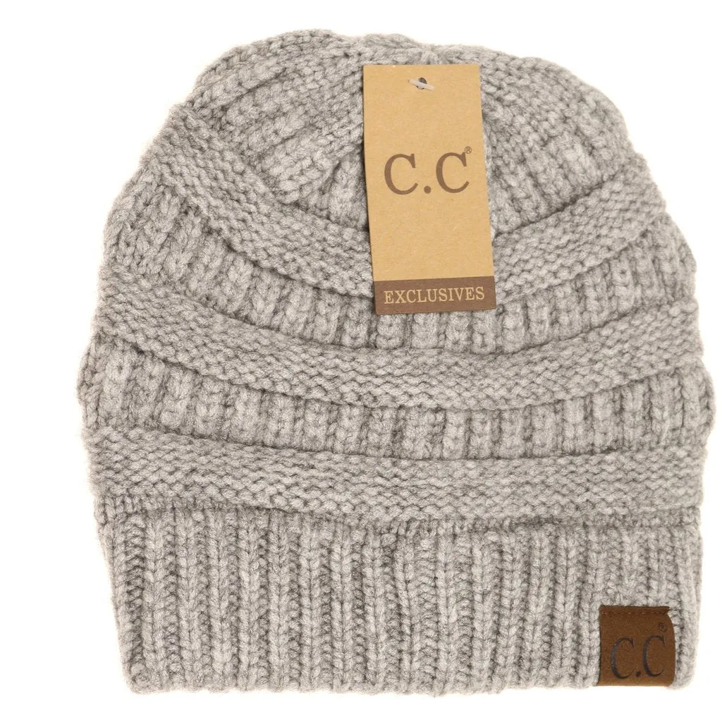 CC Beanie Mixed Soft Yarn Winter Beanie