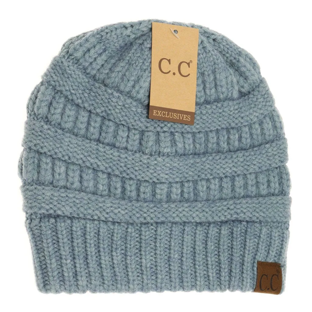 CC Beanie Mixed Soft Yarn Winter Beanie