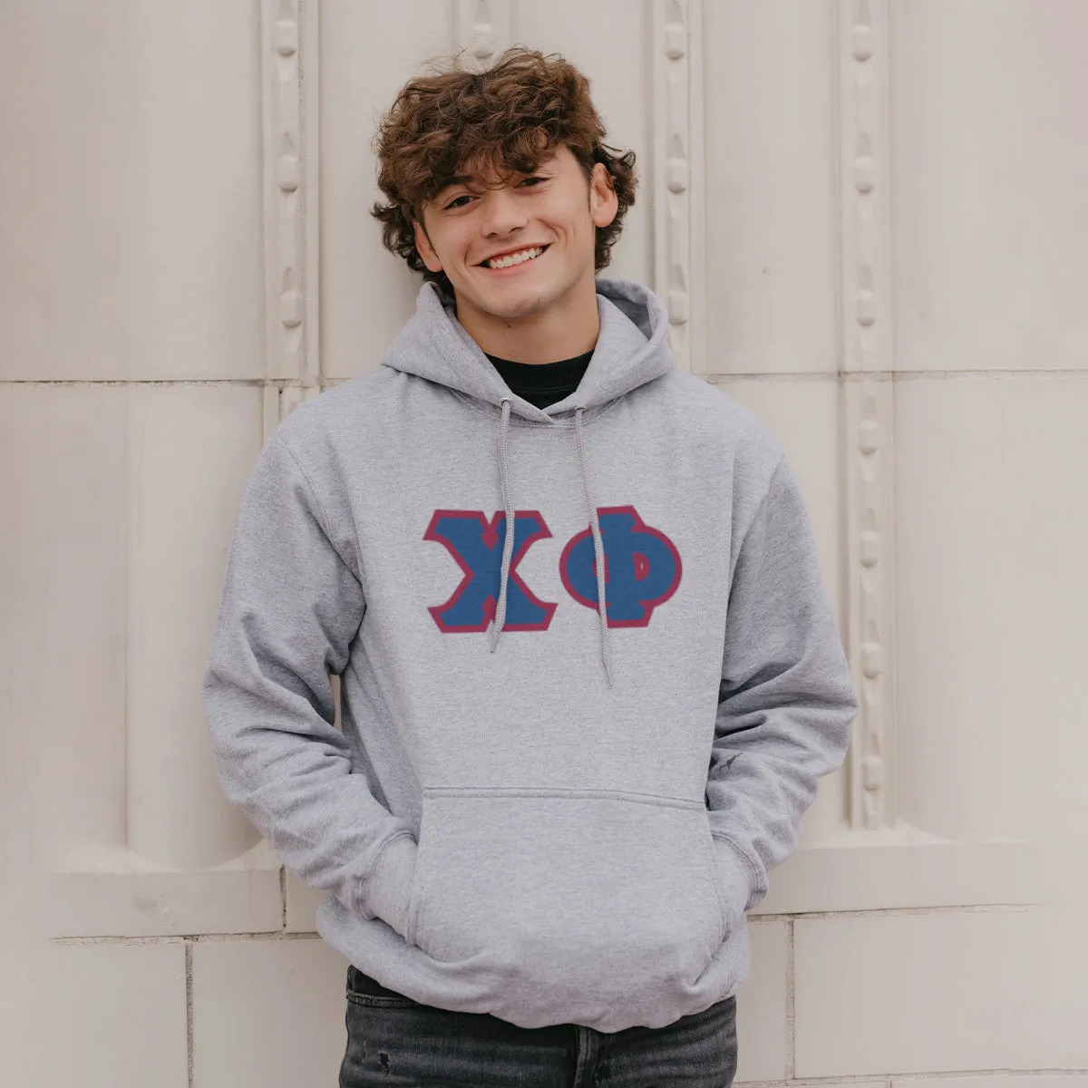 Chi Phi Greek Letter Graphic Hoodie