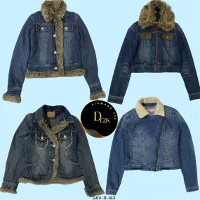 Chic & Cool: Y2K Denim Jacket for Girls (GRV-11-163)