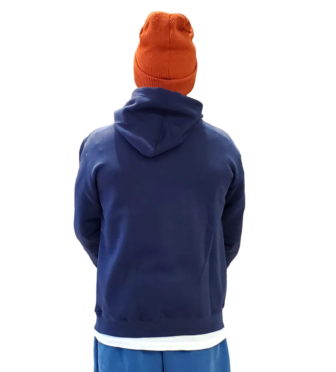 Chicago Fleece Pull Over Hoodie Navy