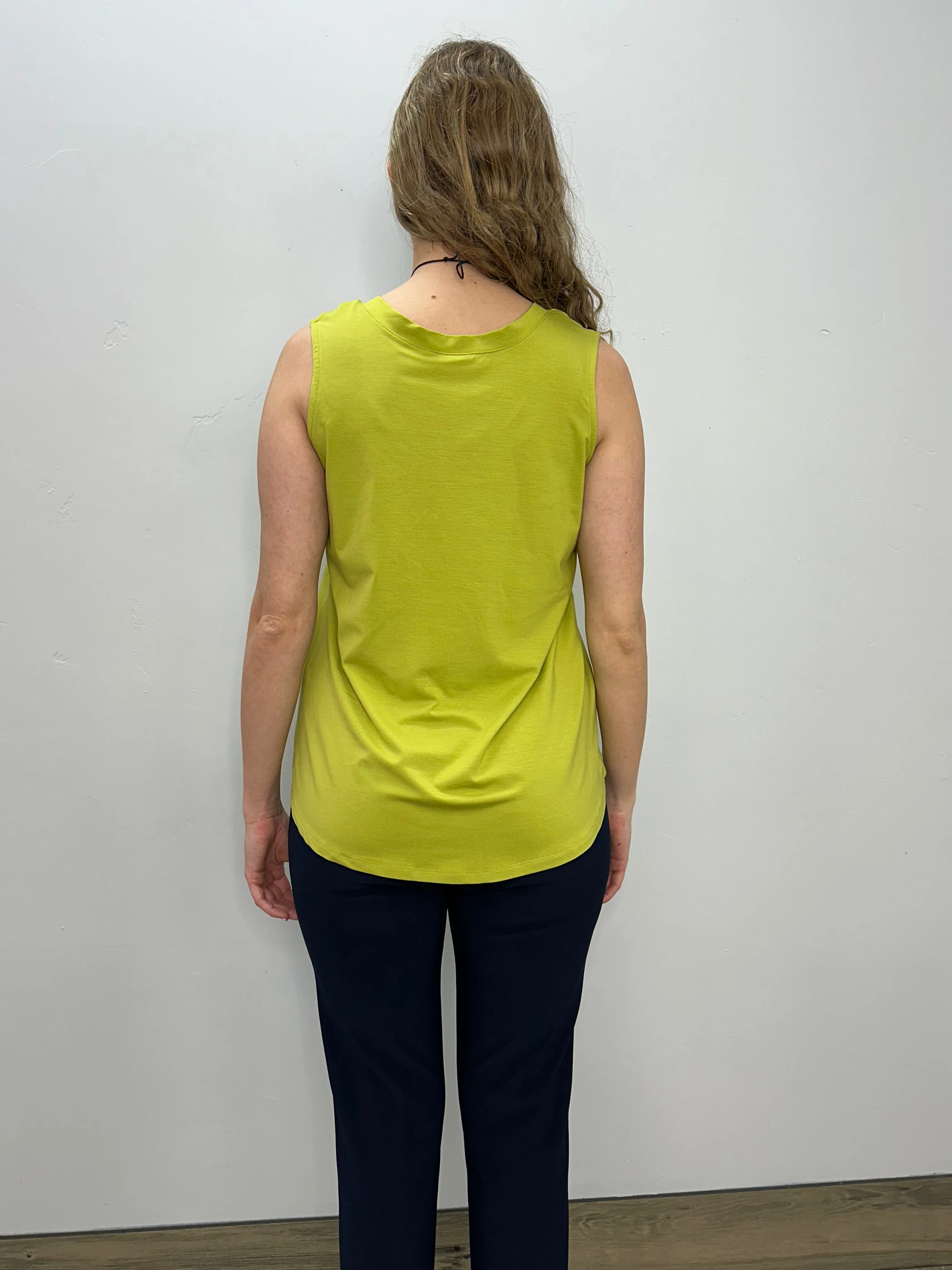 Citrus Reversible Sleeveless V Neck Bamboo Tank