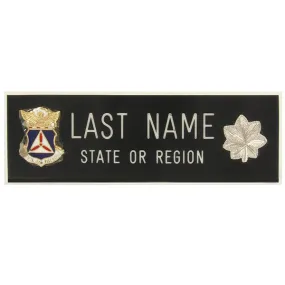 Civil Air Patrol Blazer Name Plate: Lieutenant Colonel