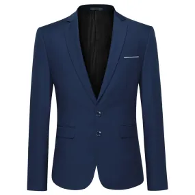 Classic Navy Blazer Two Buttons Blazer