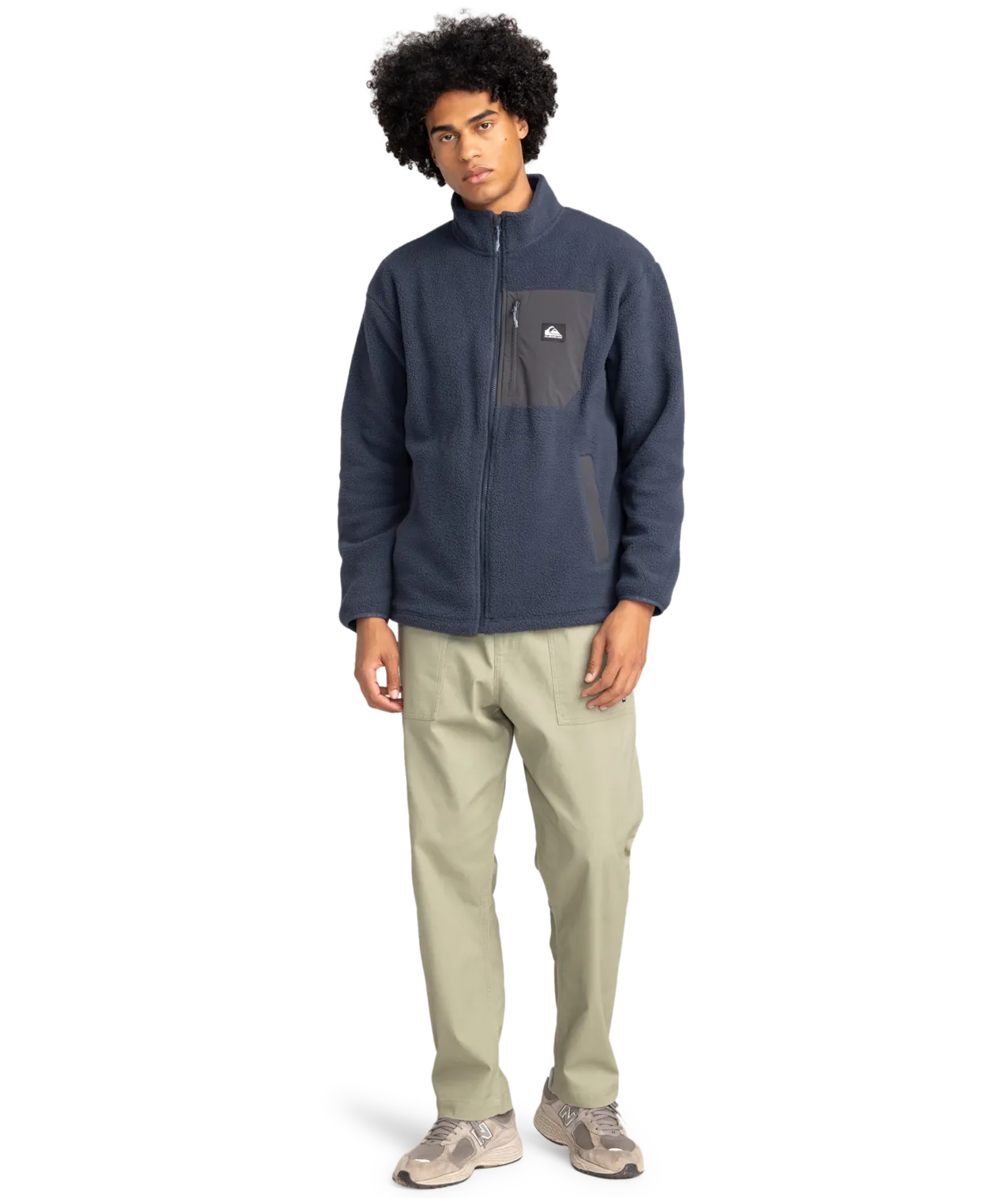 Clean Coast Zip Fleece Jacket in Blue Nights