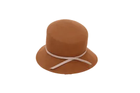 Cloche Brown Hat