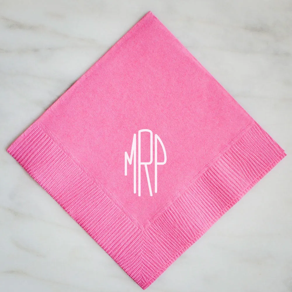 Contemporary Monogram Napkins