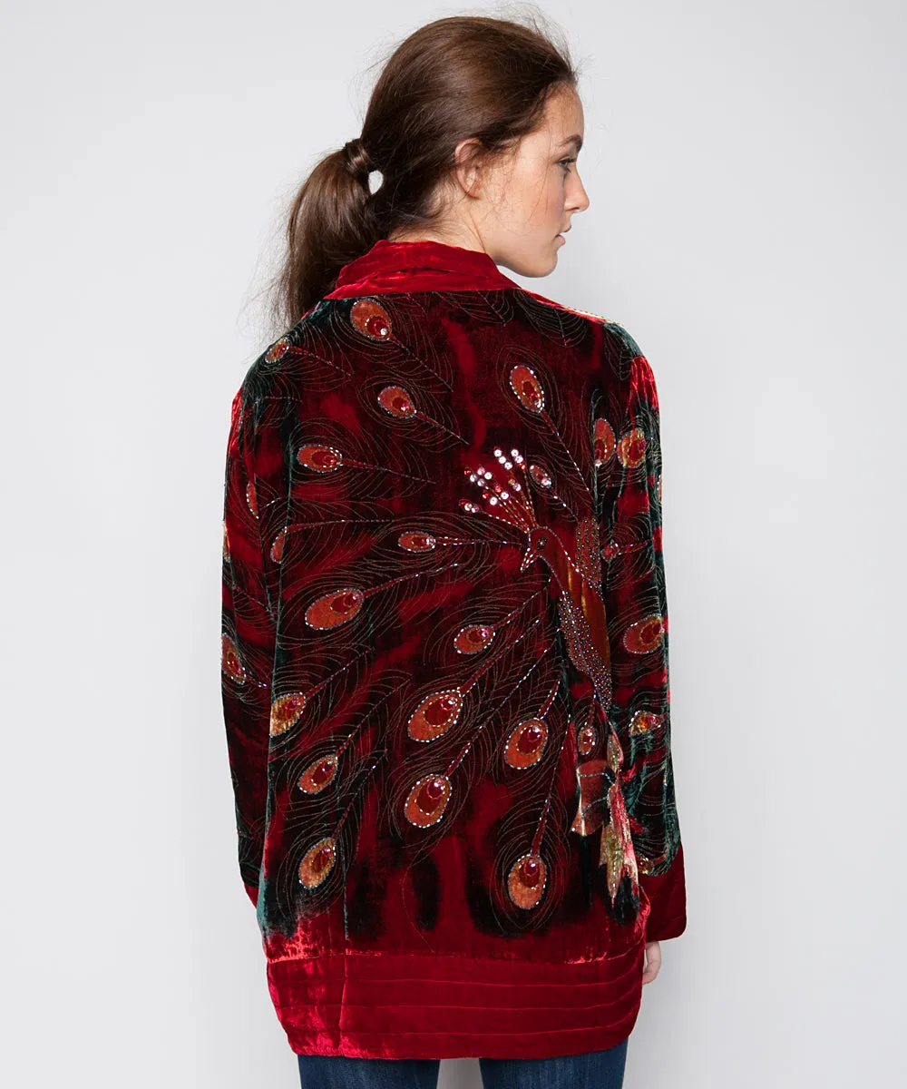 CRIMSON MAJESTY PEACOCK JACKET