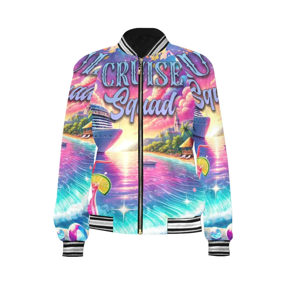 cruise squad Bomber Jacket for Women