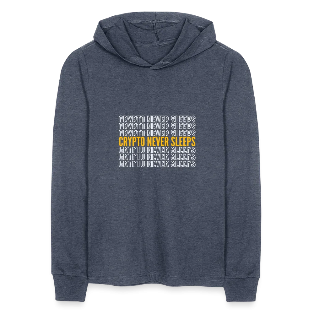 Crypto Never Sleeps Long Sleeve Hoodie Shirt