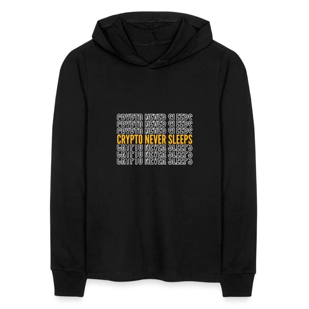 Crypto Never Sleeps Long Sleeve Hoodie Shirt