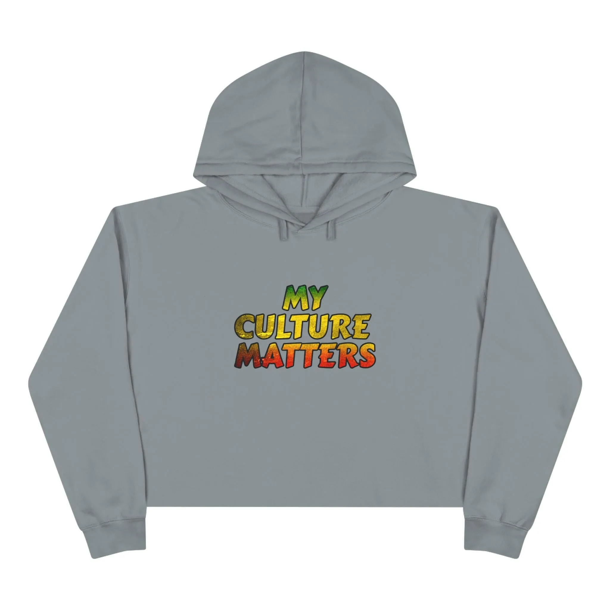 'Culture Matters' Rasta Crop Hoodie