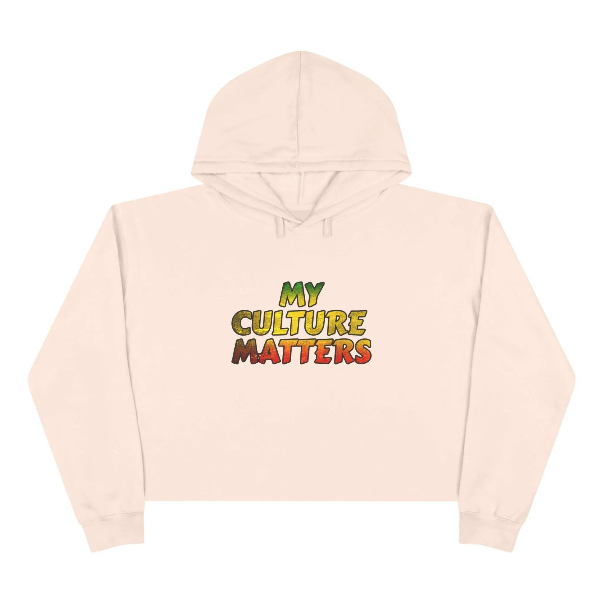 'Culture Matters' Rasta Crop Hoodie