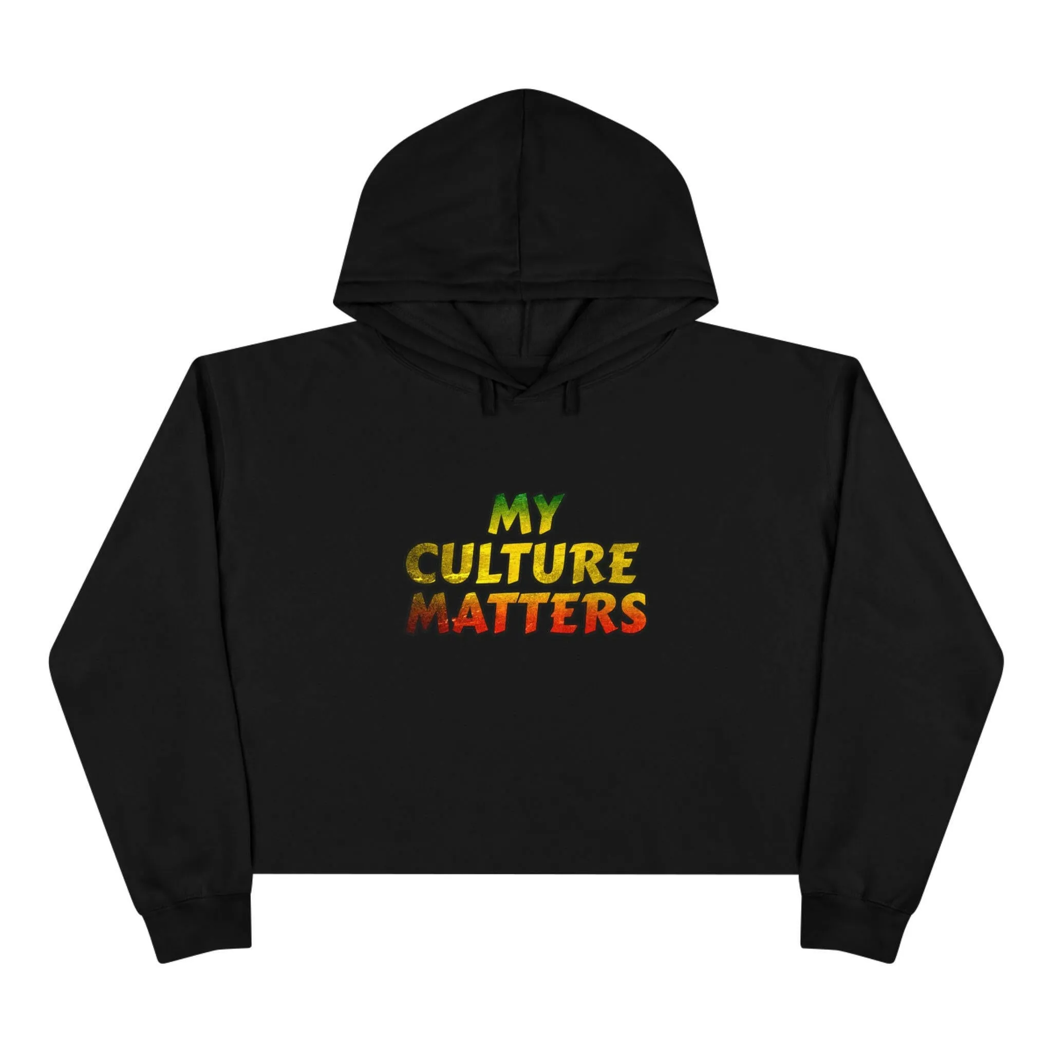 'Culture Matters' Rasta Crop Hoodie