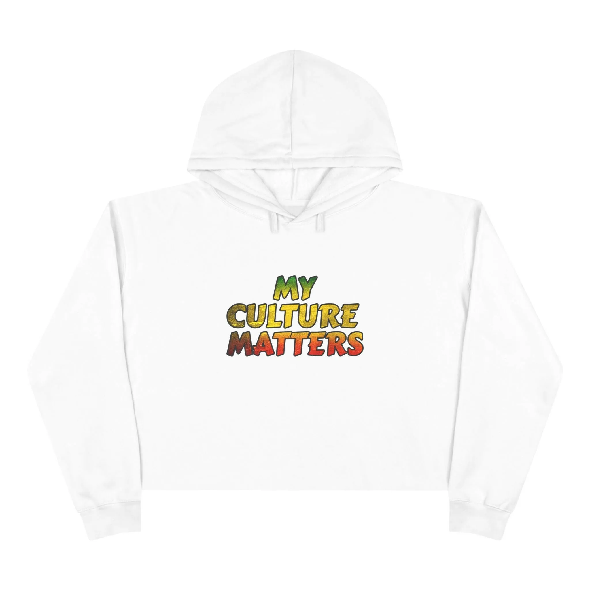 'Culture Matters' Rasta Crop Hoodie