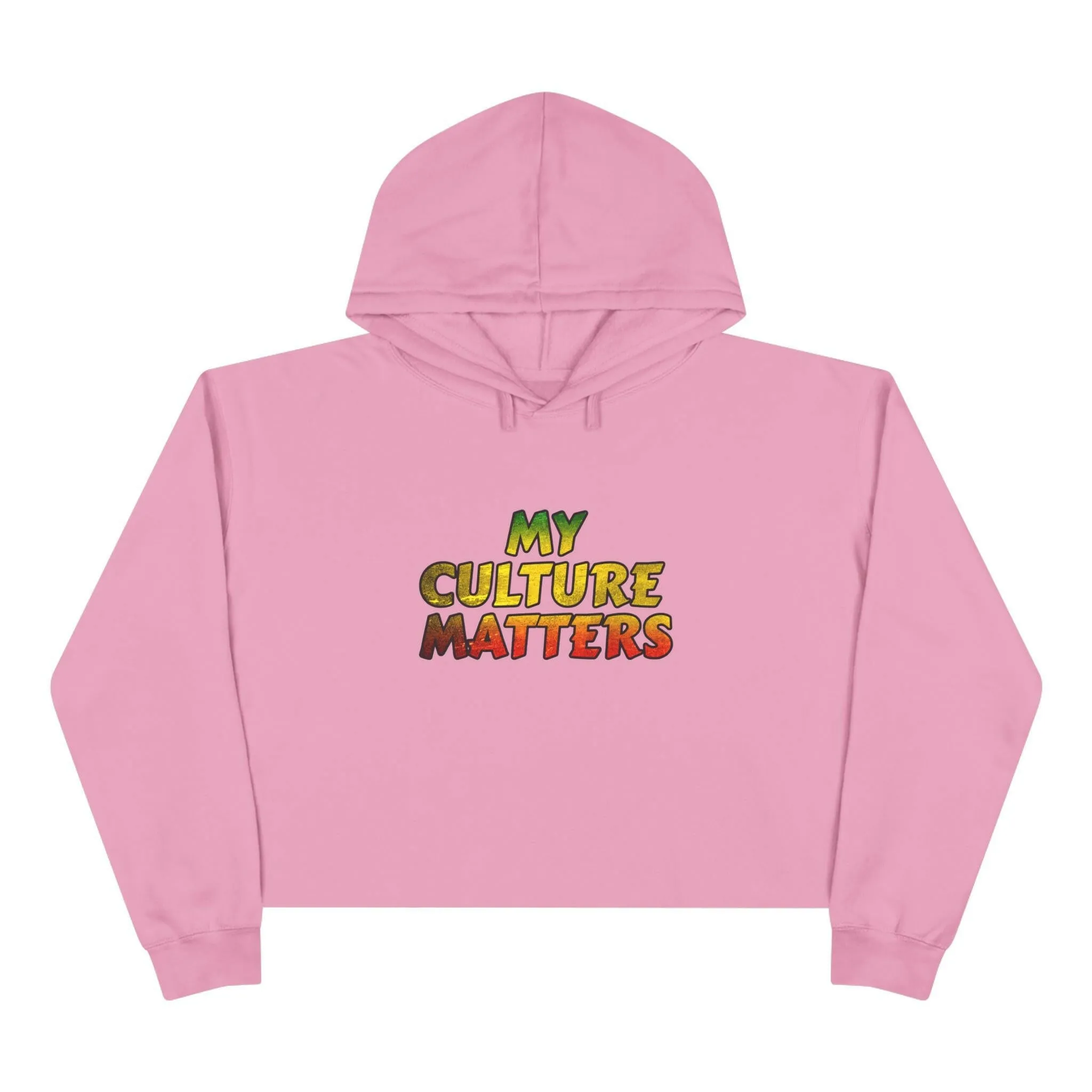 'Culture Matters' Rasta Crop Hoodie