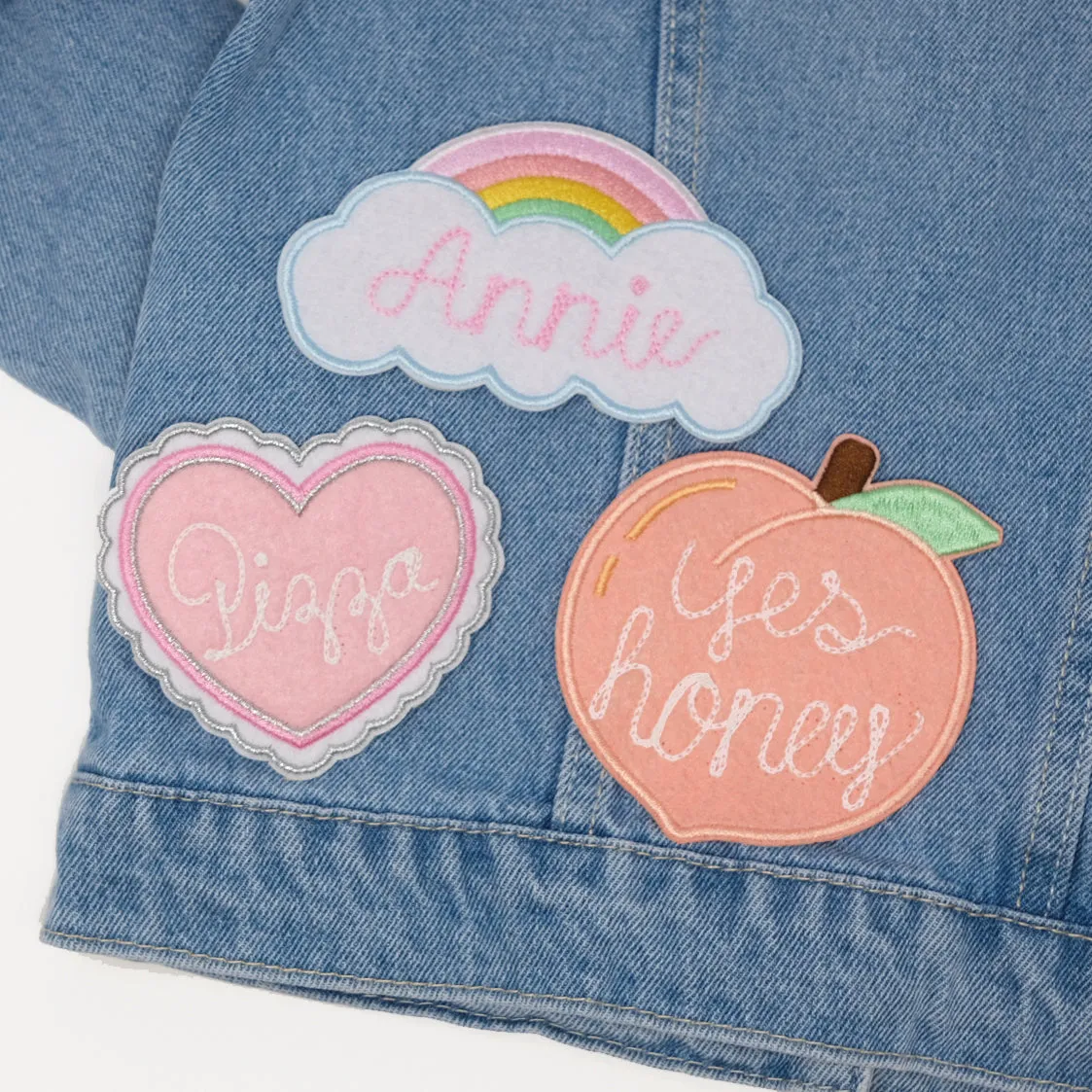 Custom Scalloped Heart Patch