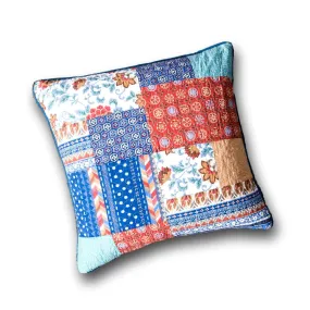 DaDa Bedding Bohemian Vibes Patchwork Floral Euro Pillow Sham Cover, 26" x 26" (JHW878)