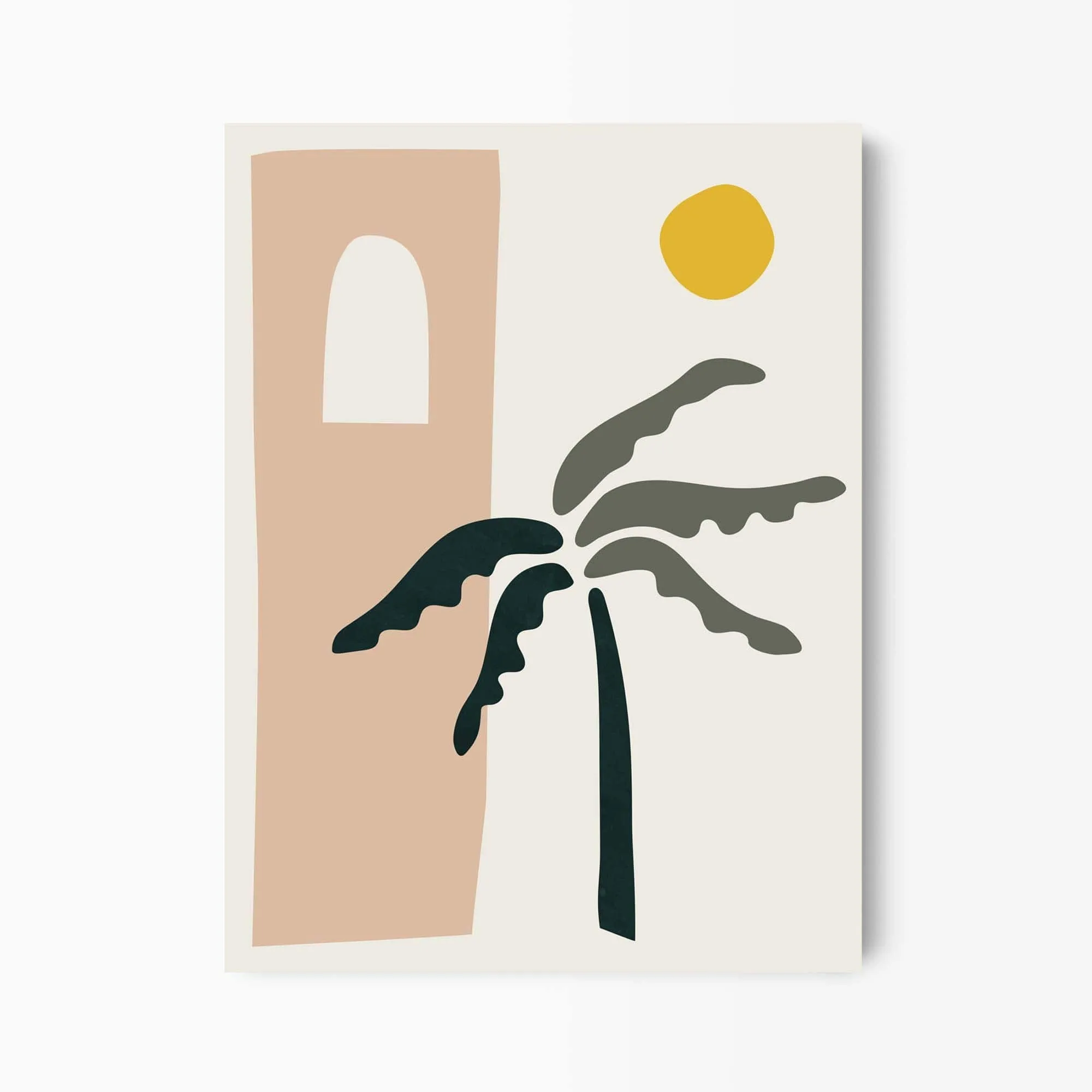 Desert Palm Tree Art Print