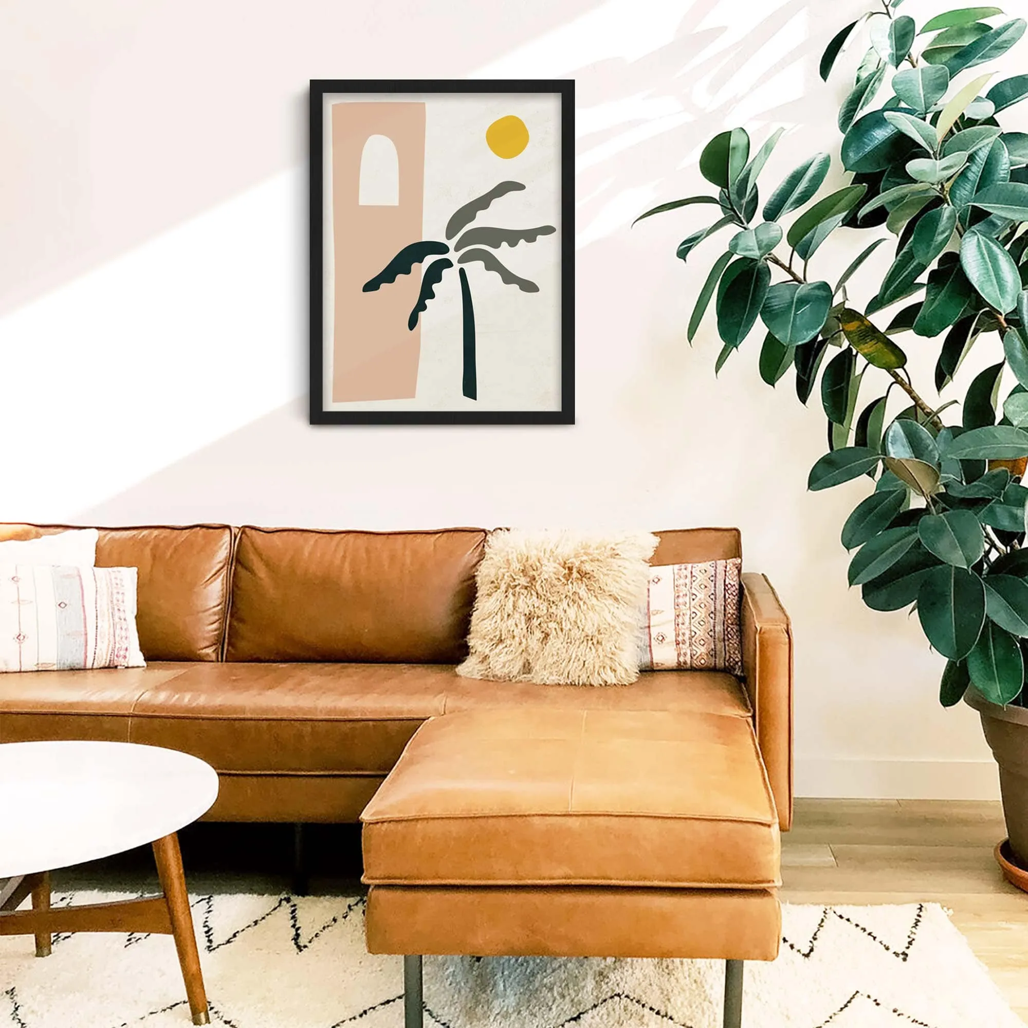 Desert Palm Tree Art Print