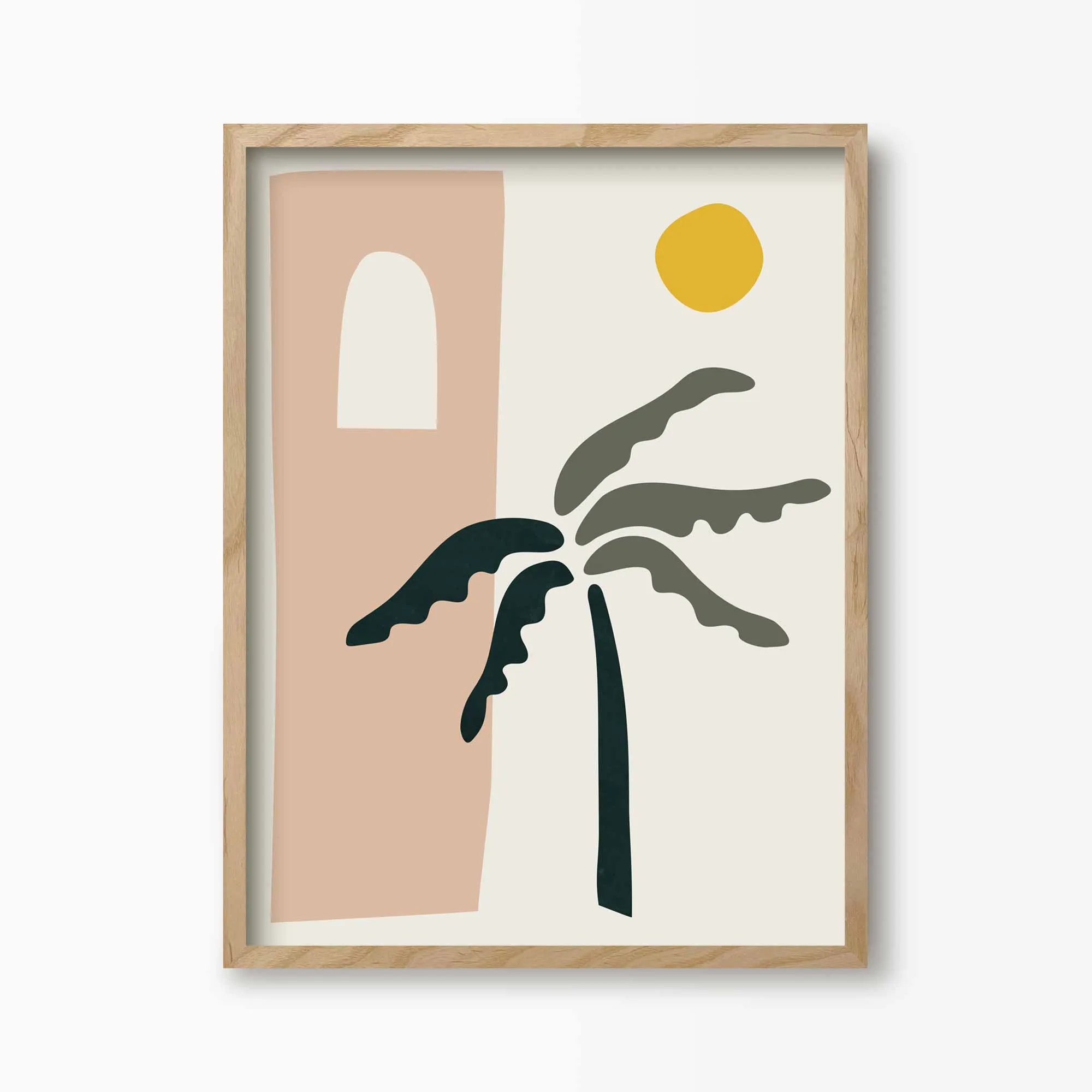 Desert Palm Tree Art Print