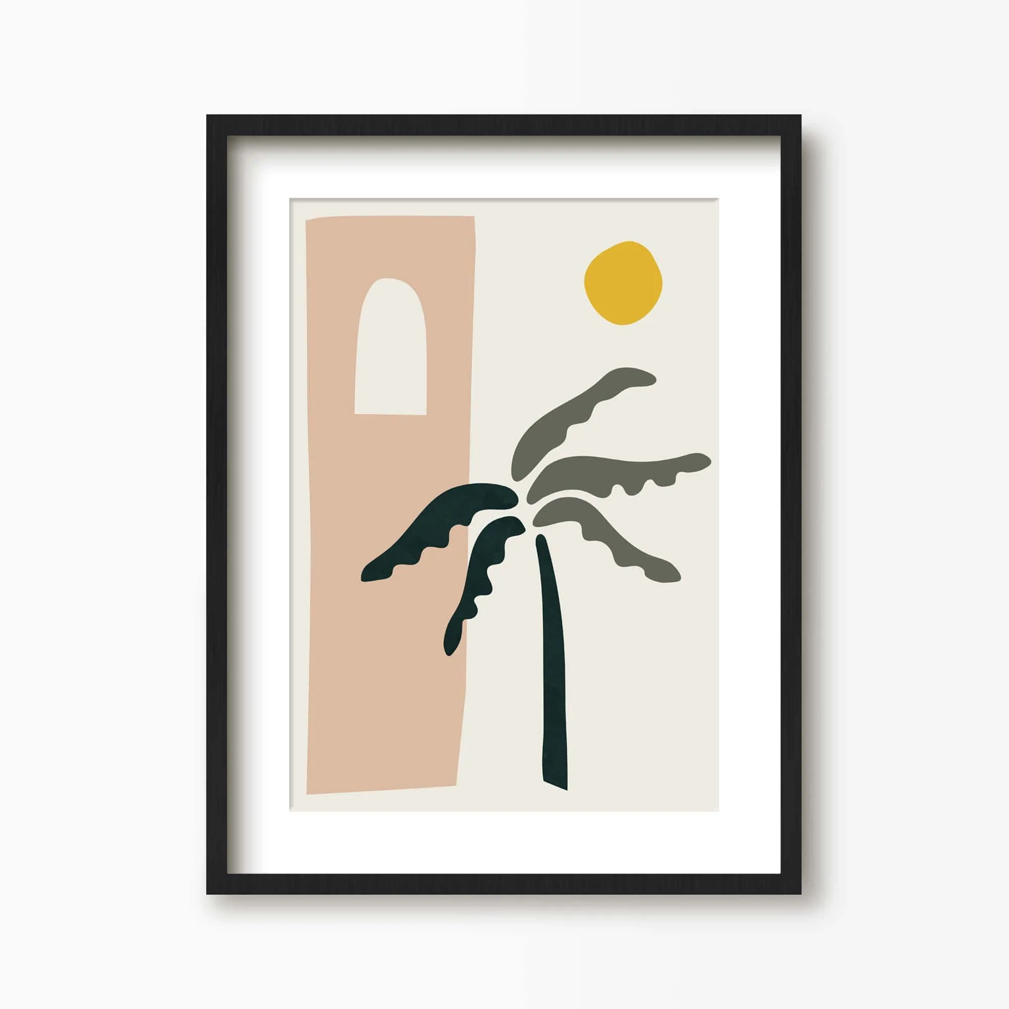 Desert Palm Tree Art Print