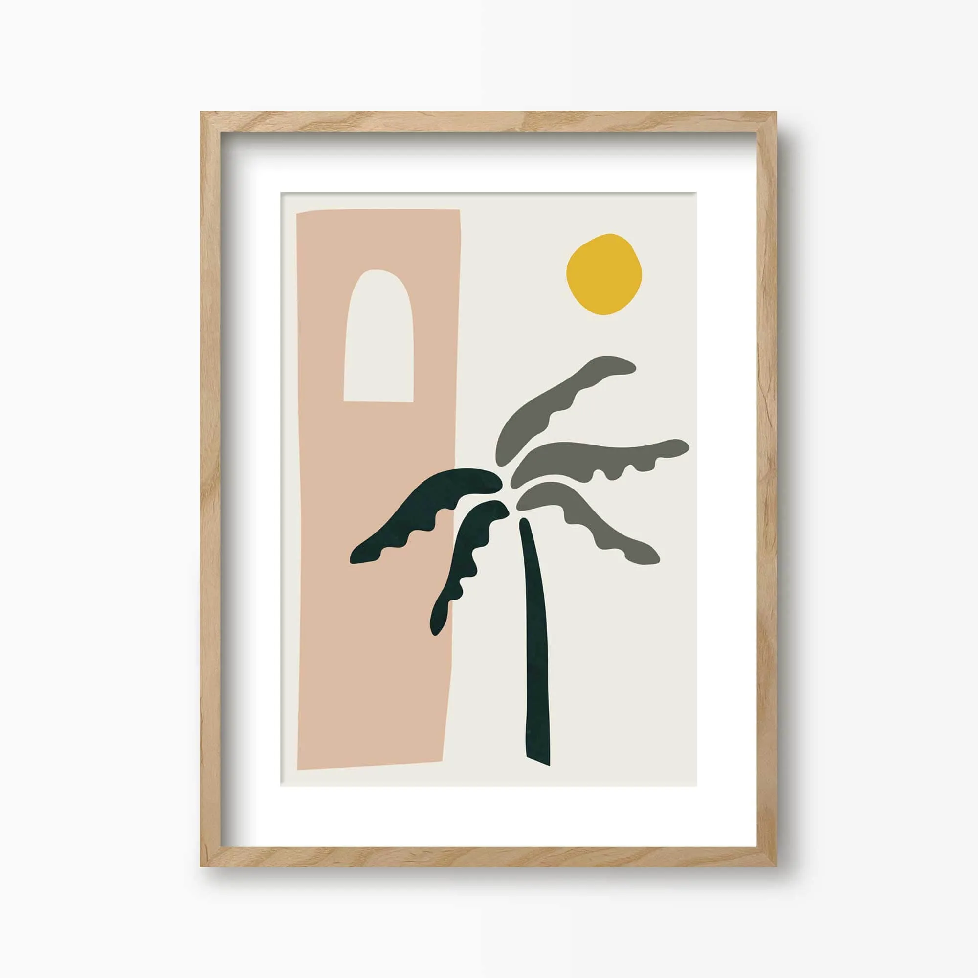 Desert Palm Tree Art Print