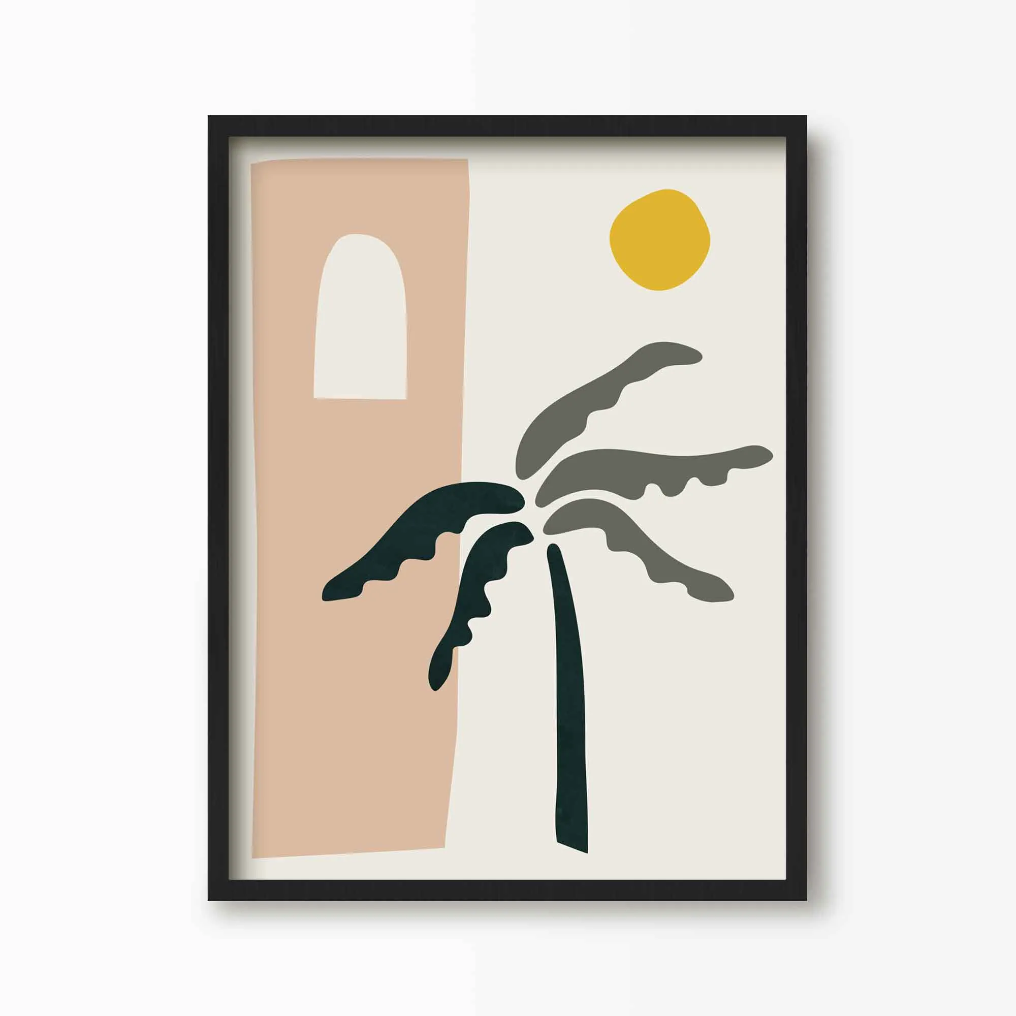 Desert Palm Tree Art Print