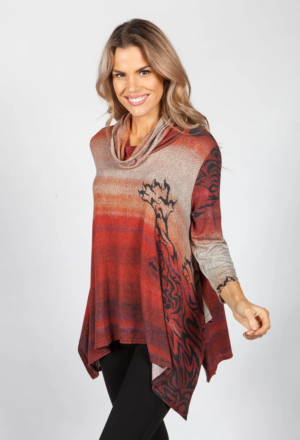 Desert Rust Printed Tunic