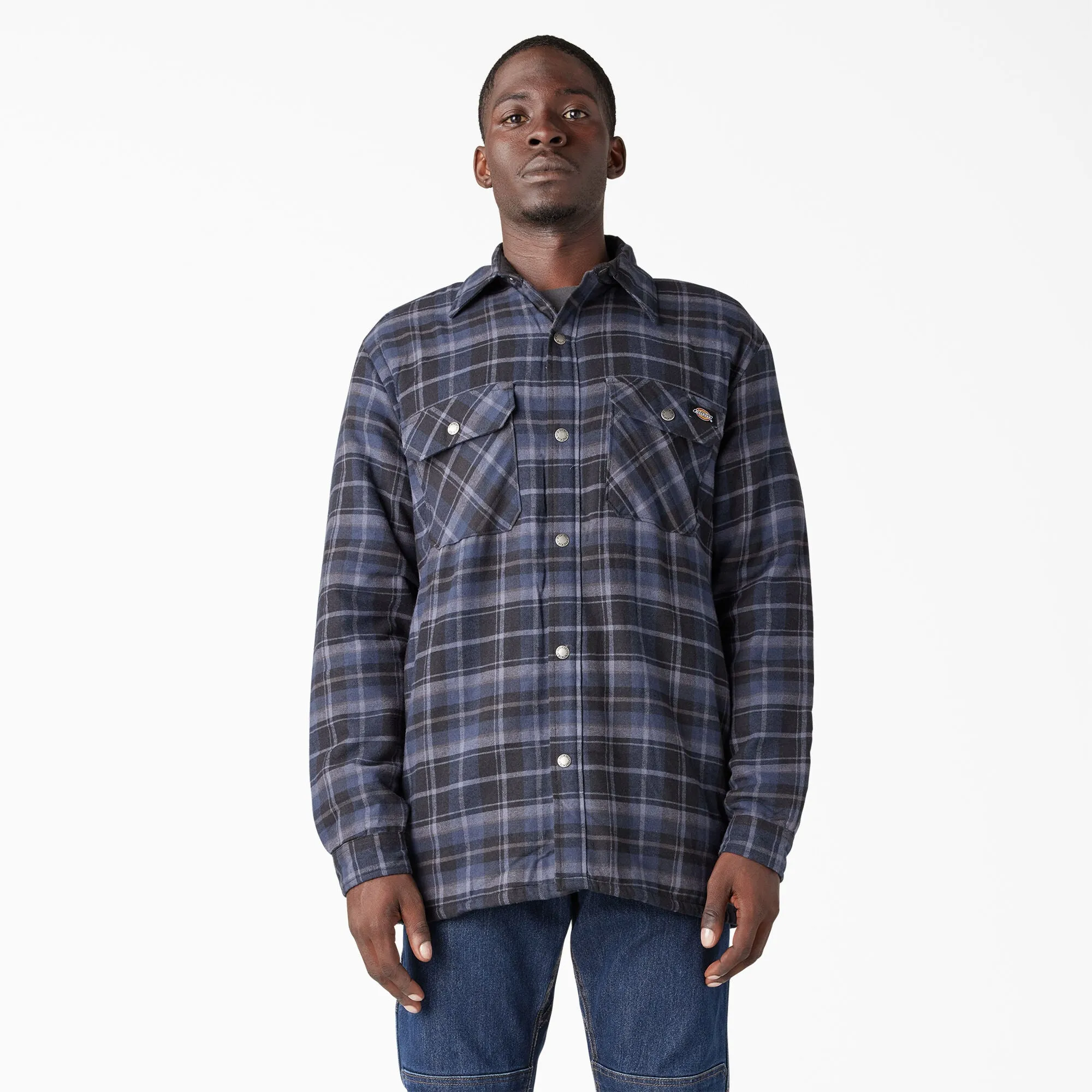 Dickies Water Repellent Fleece Lined Flannel Shirt Jacket - Mens