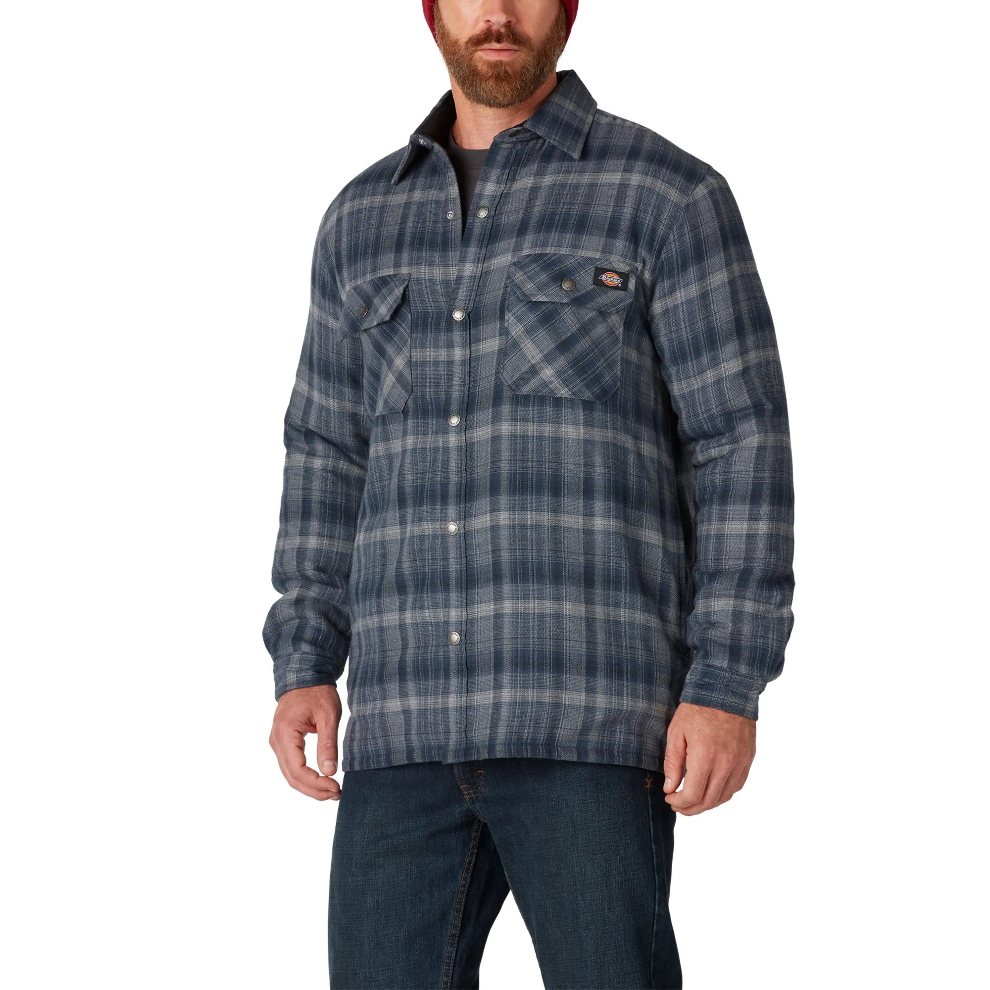 Dickies Water Repellent Fleece Lined Flannel Shirt Jacket - Mens