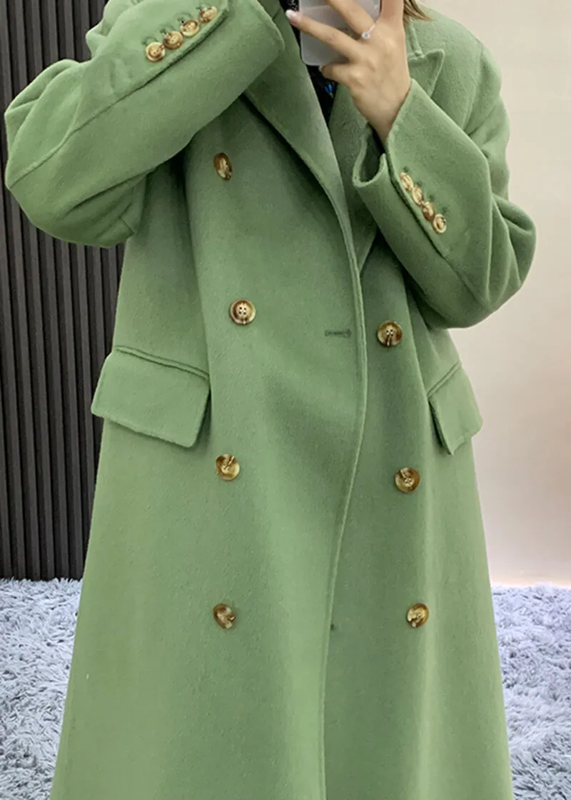 Double Breasted Wool Longline Coat