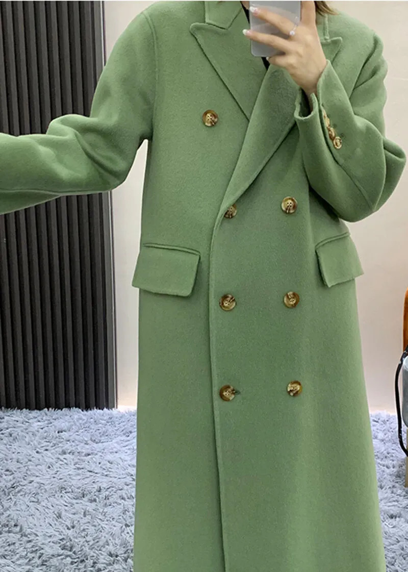 Double Breasted Wool Longline Coat